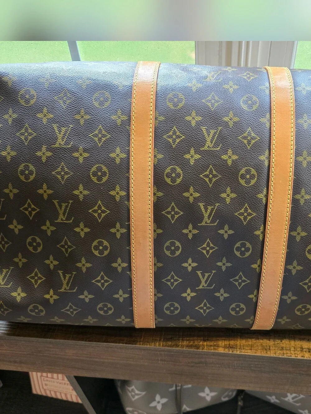 Louis Vuitton Brown Monogram Keepall 60 Travel Duffel